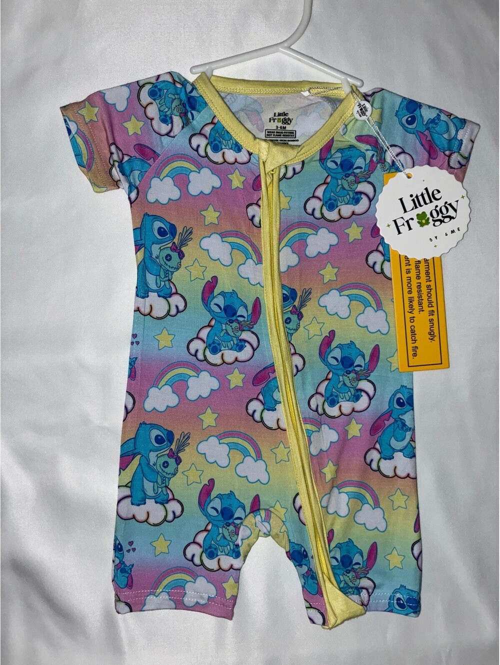 &mebamboo 626 Stitch Shortie 3/6M NWT
